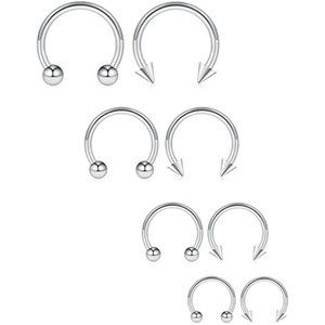 Surgical Steel Horseshoe Hoop 16g